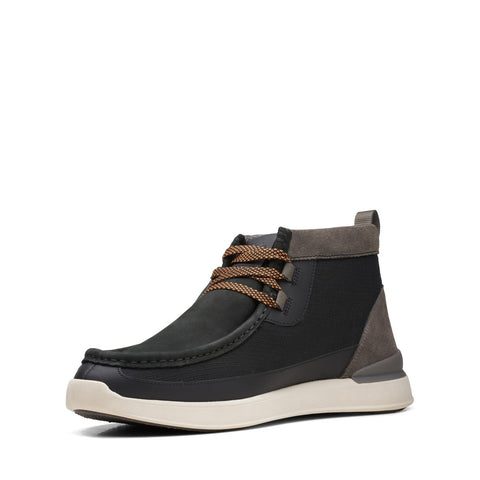 Clarks RaceLite Wally 26168331 Mens Black Canvas Lace Up Chukkas Boots