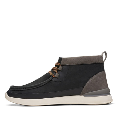 Clarks RaceLite Wally 26168331 Mens Black Canvas Lace Up Chukkas Boots