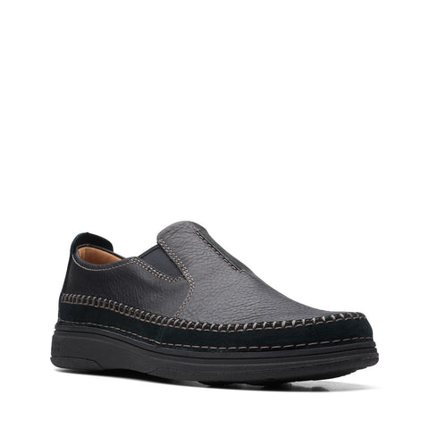 Clarks Nature 5 Walk 26168428 Mens Black Loafers & Slip Ons Casual Shoes