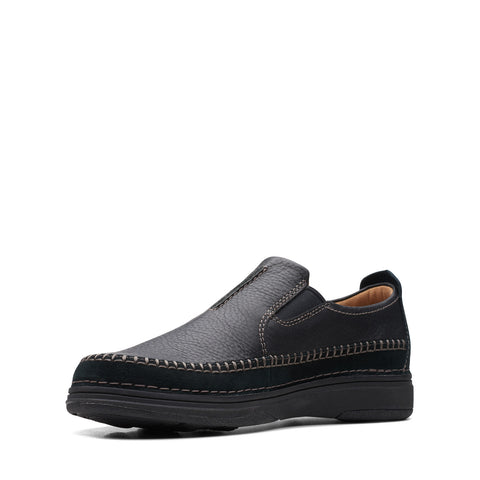 Clarks Nature 5 Walk 26168428 Mens Black Loafers & Slip Ons Casual Shoes