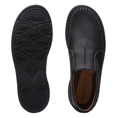 Clarks Nature 5 Walk 26168428 Mens Black Loafers & Slip Ons Casual Shoes
