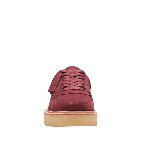 Clarks Sandford 26168528 Mens Burgundy Leather Lifestyle Sneakers Shoes