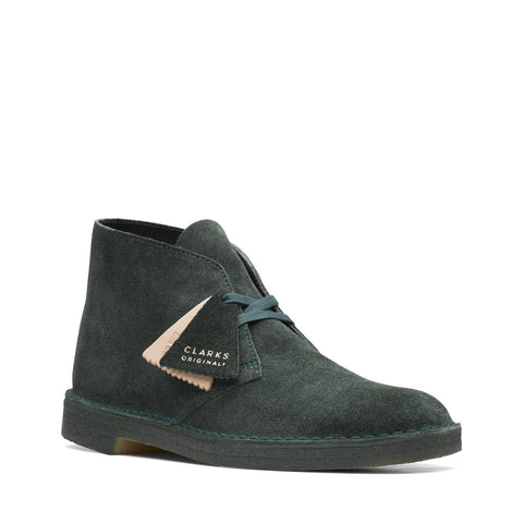 Clarks Desert Boot 26168535 Mens Green Suede Lace Up Chukkas Boots