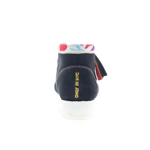 Clarks Wallabee Boot 26168582 Womens Black Suede Lace Up Chukkas Boots 