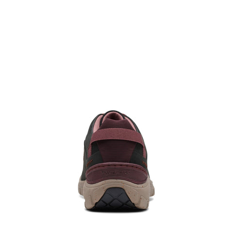 Clarks Wave Range AP 26168583 Womens Black Leather Lifestyle Sneakers Shoes