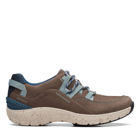 Clarks Wave Range AP 26168602 Womens Brown Leather Lifestyle Sneakers Shoes