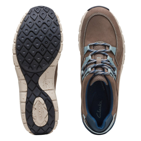 Clarks Wave Range AP 26168602 Womens Brown Leather Lifestyle Sneakers Shoes