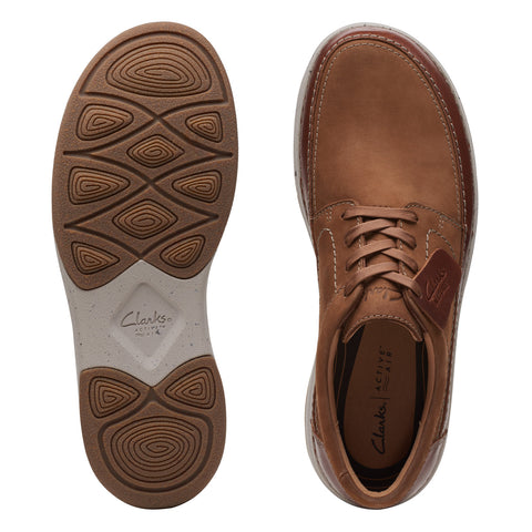 Clarks Nature 5 LO 26168613 Mens Brown Wide Oxfords & Lace Ups Casual Shoes