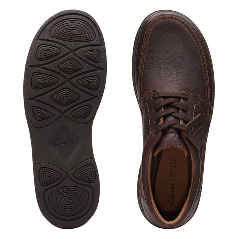 Clarks Nature 5 LO 26168614 Mens Brown Wide Oxfords & Lace Ups Casual Shoes