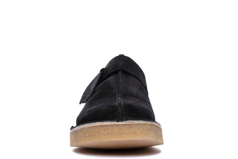 Clarks Trek Mule 26168618 Mens Black Suede Loafers & Slip Ons Casual Shoes
