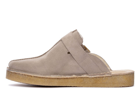 Clarks Trek Mule 26168619 Mens Beige Suede Loafers & Slip Ons Casual Shoes
