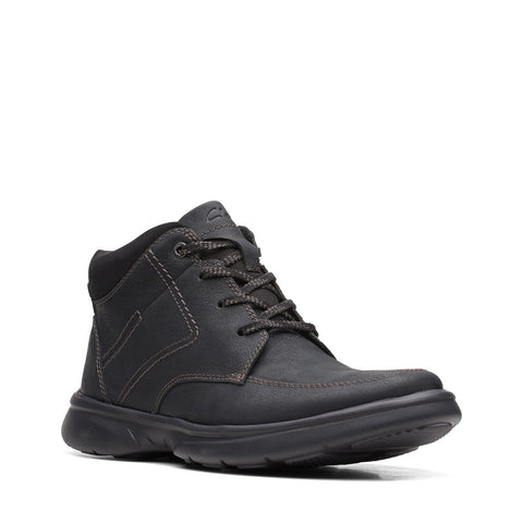 Clarks Bradley Mid 26168659 Mens Black Leather Lace Up Casual Dress Boots