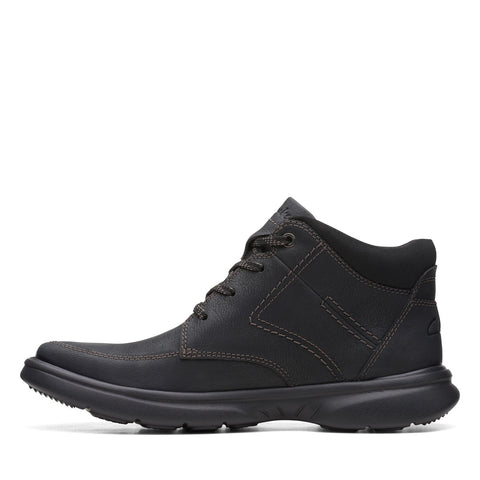 Clarks Bradley Mid 26168659 Mens Black Leather Lace Up Casual Dress Boots