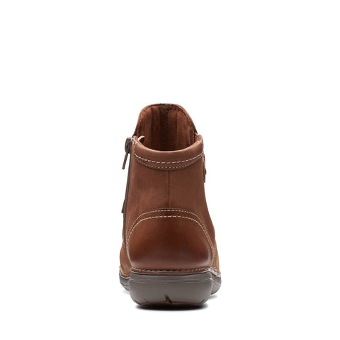 Clarks Un Loop Top 26168666 Womens Brown Leather Ankle & Booties Boots