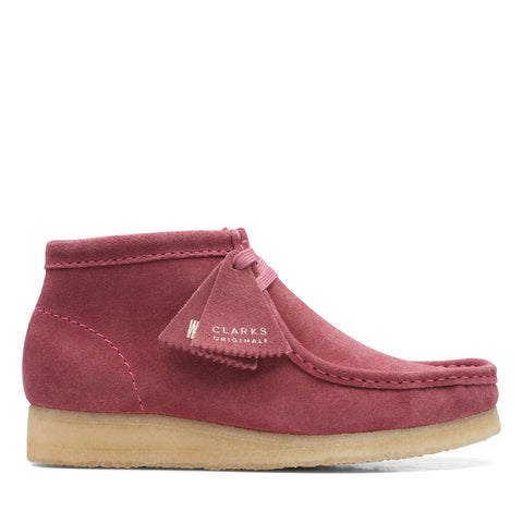 Clarks Wallabee Boot 26168667 Womens Pink Suede Lace Up Chukkas Boots