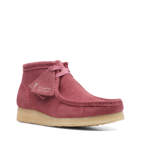 Clarks Wallabee Boot 26168667 Womens Pink Suede Lace Up Chukkas Boots