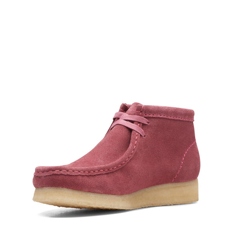 Clarks Wallabee Boot 26168667 Womens Pink Suede Lace Up Chukkas Boots