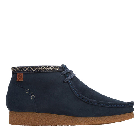 Clarks Shacre Boot 26168734 Mens Blue Leather Lace Up Chukkas Boots