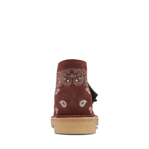 Clarks Desert Boot 26168784 Womens Red Suede Lace Up Chukka Boots