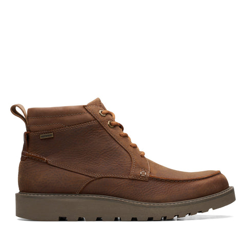 Clarks Hinsdale Mid 26168872 Mens Brown Leather Lace Up Casual Dress Boots
