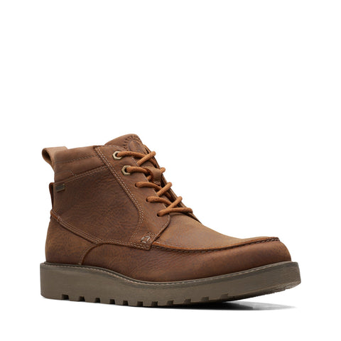 Clarks Hinsdale Mid 26168872 Mens Brown Leather Lace Up Casual Dress Boots