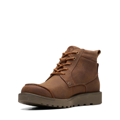 Clarks Hinsdale Mid 26168872 Mens Brown Leather Lace Up Casual Dress Boots
