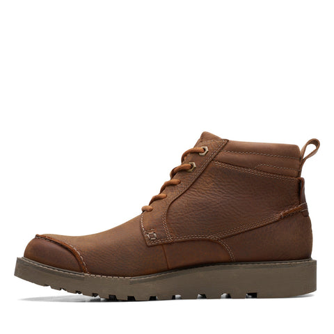 Clarks Hinsdale Mid 26168872 Mens Brown Leather Lace Up Casual Dress Boots