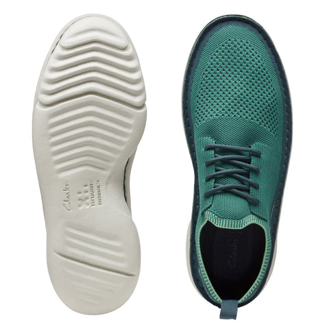 Clarks Origin 2 26168889 Mens Green Mesh Slip On Lifestyle Sneakers Shoes