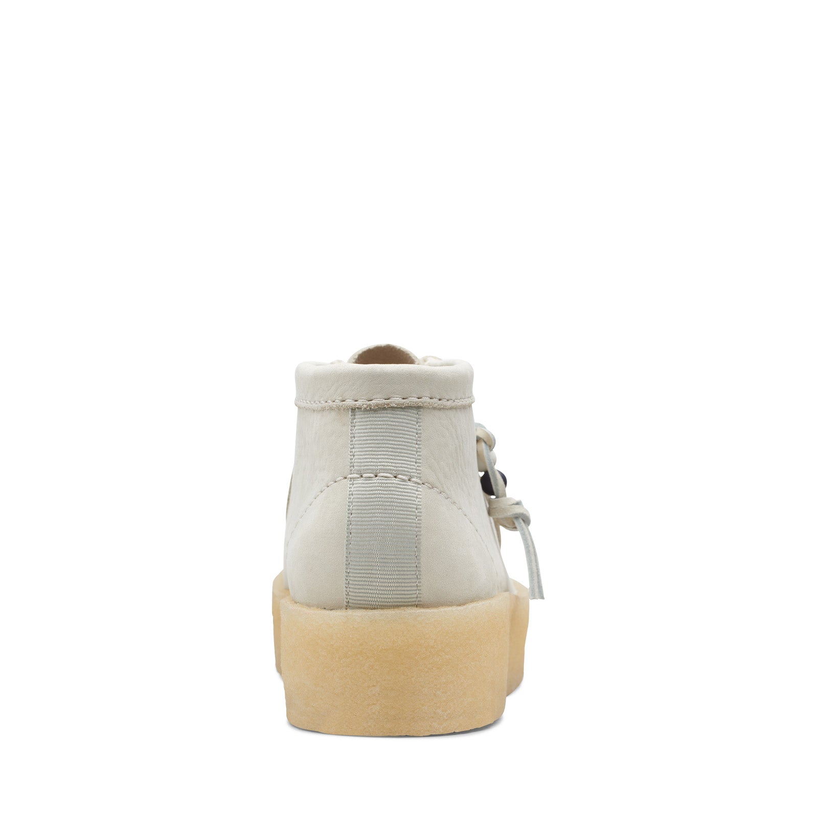 Clarks Wallabee Cup Boot 26168988 Womens White Nubuck Lace Up