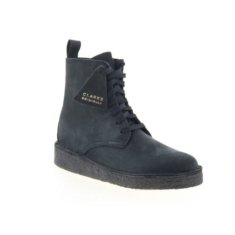 Clarks Desert Coal HI 26169006 Womens Black Nubuck Casual Dress Boots