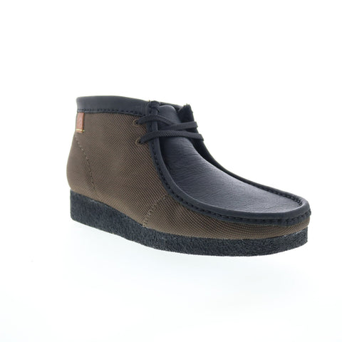 Clarks Shacre Boot 26169094 Mens Black Leather Lace Up Chukkas Boots