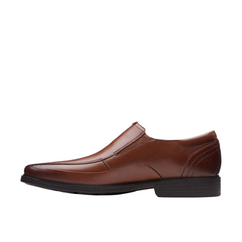 Clarks Lite Ave 26169241 Mens Brown Wide Loafers & Slip Ons Casual