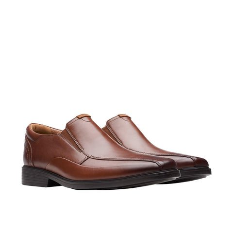 Clarks Lite Ave 26169241 Mens Brown Wide Loafers & Slip Ons Casual