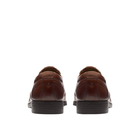 Clarks Lite Ave 26169241 Mens Brown Wide Loafers & Slip Ons Casual