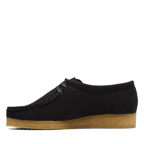 Clarks Wallabee 26169434 Womens Black Oxfords & Lace Ups Casual Shoes