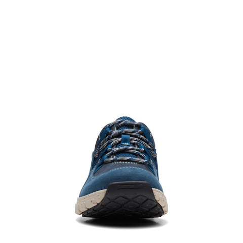 Clarks Wave Range AP 26169486 Womens Blue Leather Lifestyle Sneakers Shoes