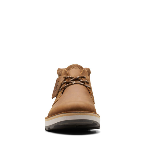 Clarks Corston DB Waterproof 26169492 Mens Brown Leather Chukkas Boots 