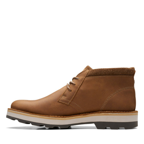 Clarks Corston DB Waterproof 26169492 Mens Brown Leather Chukkas Boots 