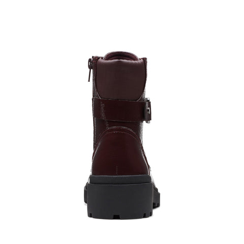 Clarks Calla Dance 26169609 Womens Burgundy Leather Lace Up Casual Dress Boots