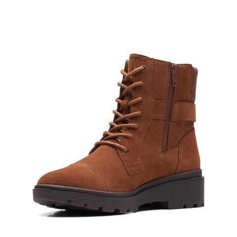 Clarks Calla Dance 26169614 Womens Brown Wide Suede Casual Dress Boots
