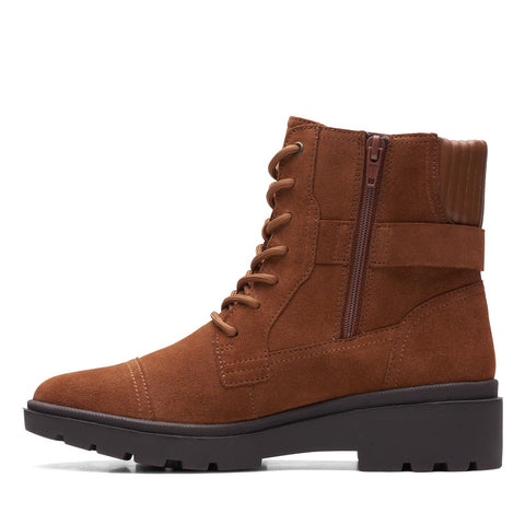 Clarks Calla Dance 26169614 Womens Brown Wide Suede Casual Dress Boots