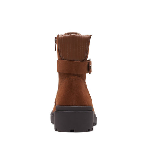 Clarks Calla Dance 26169614 Womens Brown Wide Suede Casual Dress Boots