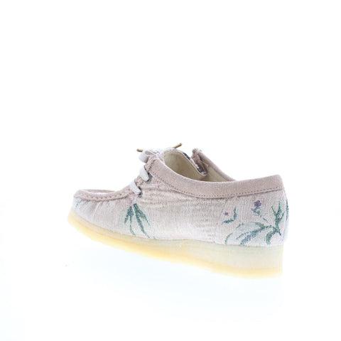 Clarks Wallabee 26169916 Womens Gray Suede Oxfords & Lace Ups Casual Shoes