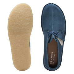 Clarks Desert Trek 26170134 Mens Blue Nubuck Oxfords & Lace Ups