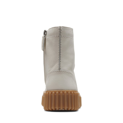 Clarks Torhill Rise 26171068 Womens White Leather Casual Dress Boots 
