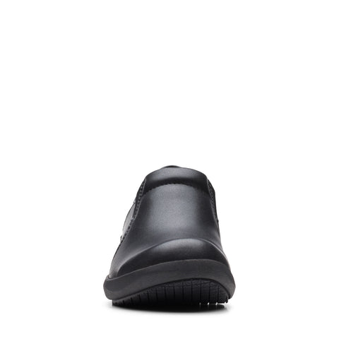Clarks Talene Pace 26171331 Womens Black Wide Leather Loafer Flats Shoes