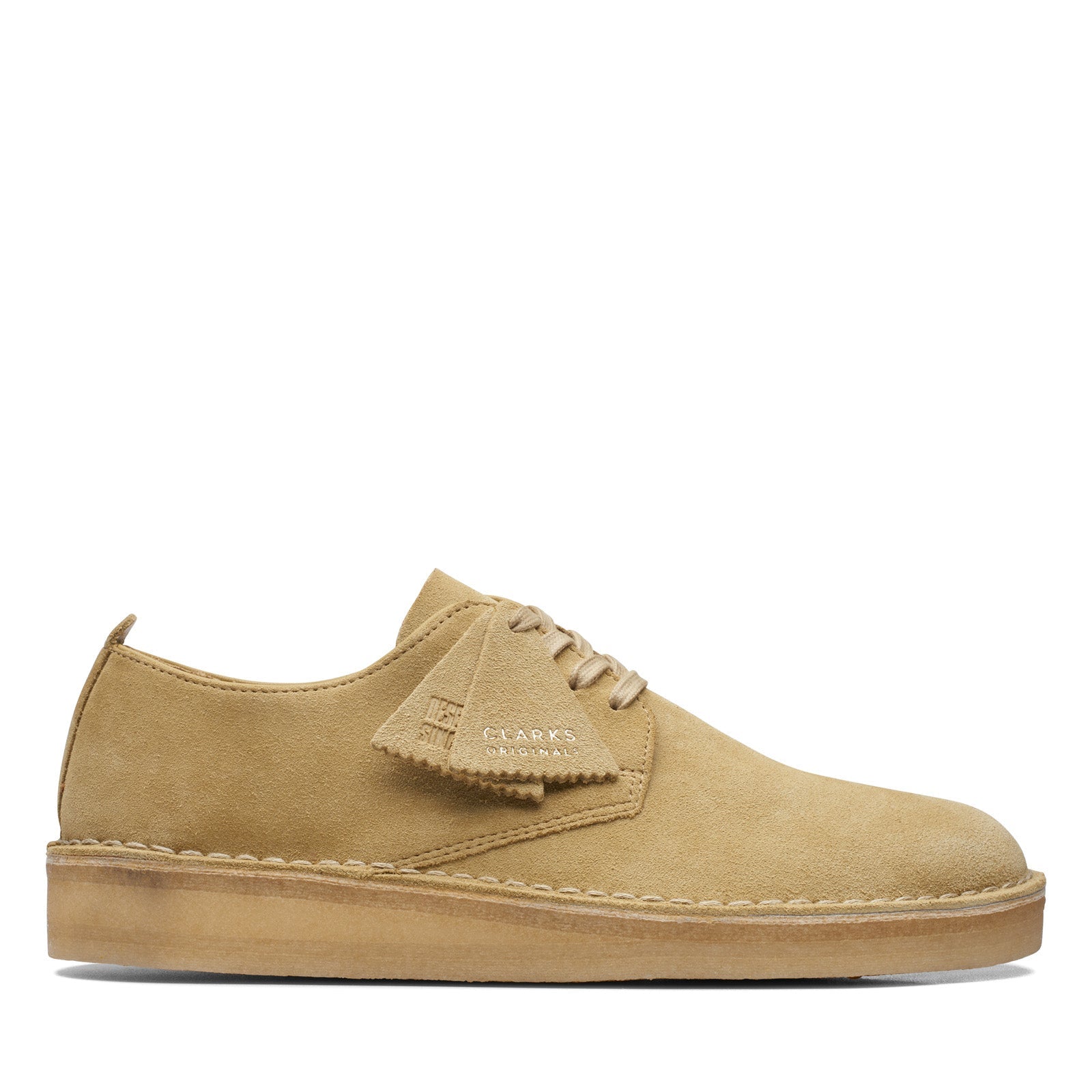 Clarks Coal London 26171491 Mens Beige Suede Oxfords & Lace Ups