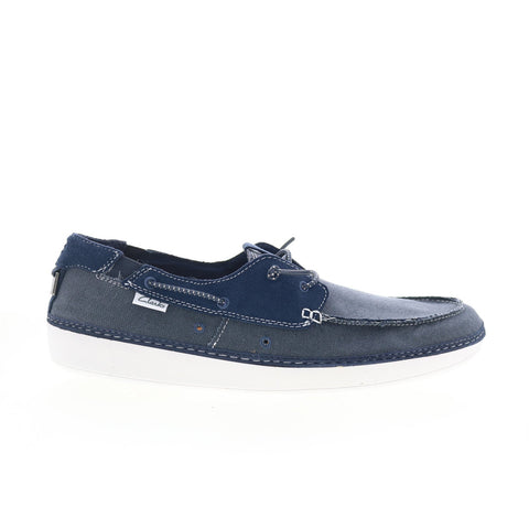 Clarks Higley Tie 26171556 Mens Blue Loafers & Slip Ons Boat Shoes 