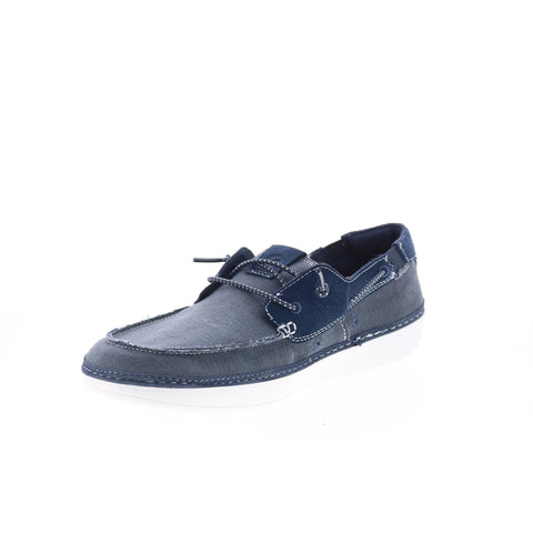 Clarks Higley Tie 26171556 Mens Blue Loafers & Slip Ons Boat Shoes 
