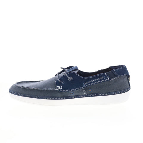 Clarks Higley Tie 26171556 Mens Blue Loafers & Slip Ons Boat Shoes 
